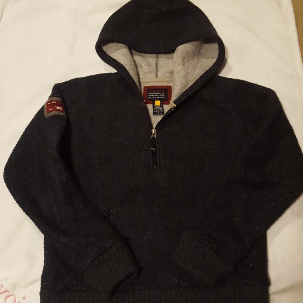Vintage Abercrombie & Fitch Wool Hooded Sweatshirt